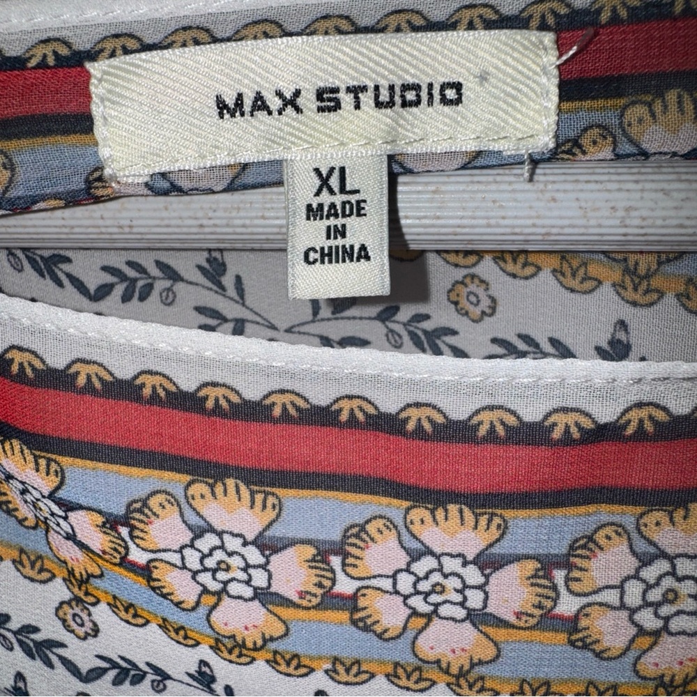 Max Studio Handkerchief Multicolor Patterned Boho… - image 7